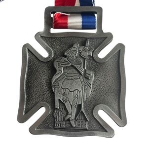 NEW Vintage 82 Saint Florian Medal 1st Annual Walk Signal Hill Fire Dept IL